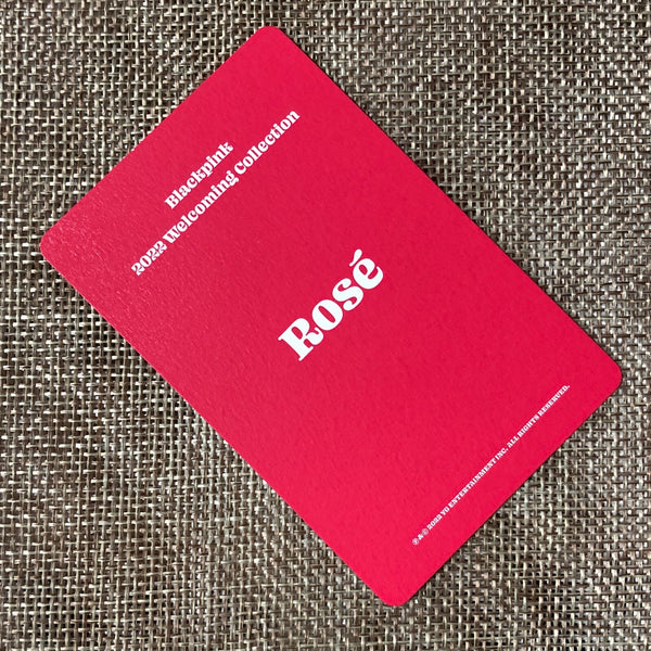 BLACKPINK ROSE #1 [ 2022 Welcoming Collection ] Official Photocard / New / Gift