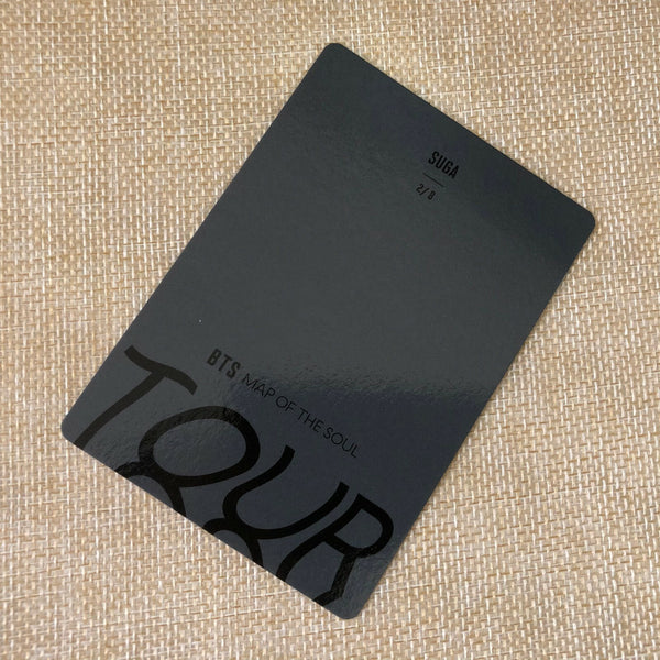 BTS SUGA 2/8 [ Map Of The Soul Tour ] Official Mini Photocard / New / Gift