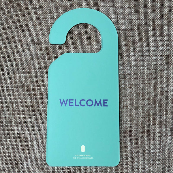 BTS [FESTA D-Day Calendar 8th] Official Welcome Kit Door Sign Sticker Dice /+G