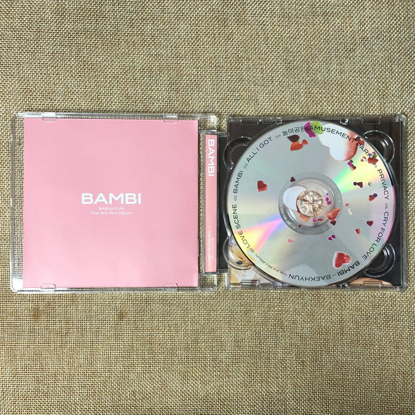 EXO BAEKHYUN [BAMBI Album] Jewel Case Dreamy Ver. / CD + Booklet, No PC / Gift