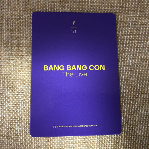 BTS V 1/8 [ BANG BANG CON The Live ] Official Mini Photocard / New / Gift