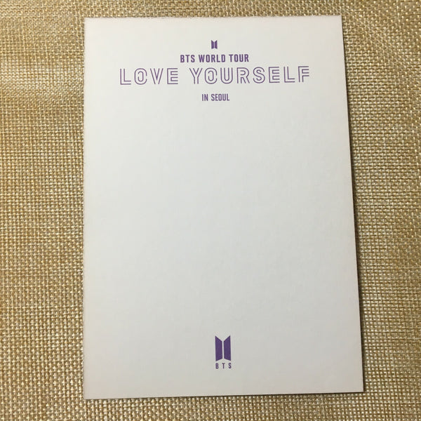 BTS Movie [ World Tour Love Yourself in Seoul ] Official Postcard / New / Gift