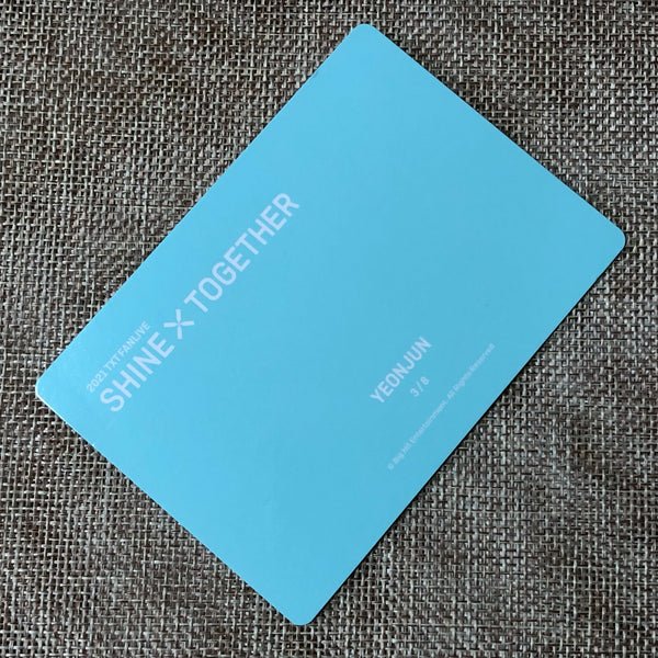 TXT YEONJUN 3/8 [2021 Shine Together Fanlive] Official Mini Photocard / Gift