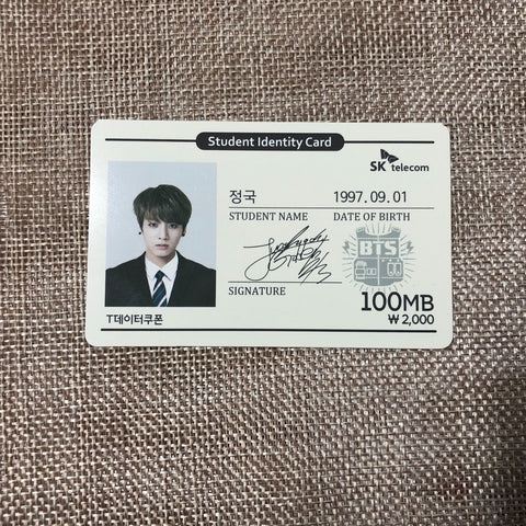 BTS JUNGKOOK [ SKT SK Telecom ] Official Data Coupon Card Photocard / New / Gift