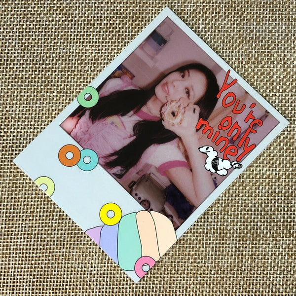 ITZY YUNA #1 [CRAZY IN LOVE] Official Polaroid Photocard, 1st Album / New / Gift
