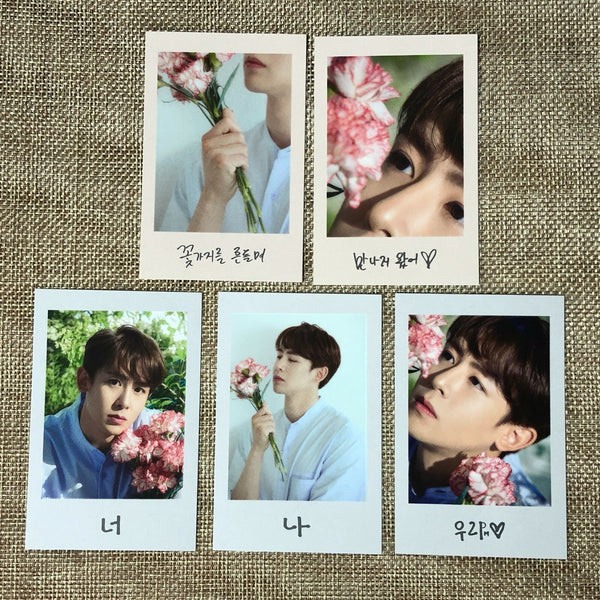 2PM NICHKHUN [HOTTEST 8th] Official Fanclub Photocard Set of 5 / New, Rare /+G
