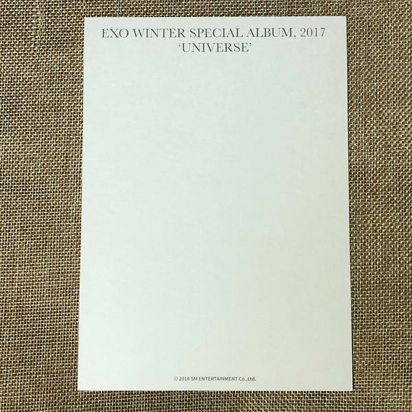 EXO CHEN #2 [2017 Winter Special Universe] Official Postcard / New, Rare / Gift