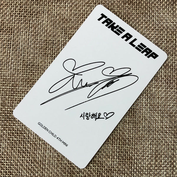 GOLDEN CHILD BOMIN [ TAKE A LEAP ] Official Photocard, A Ver. / New / Gift