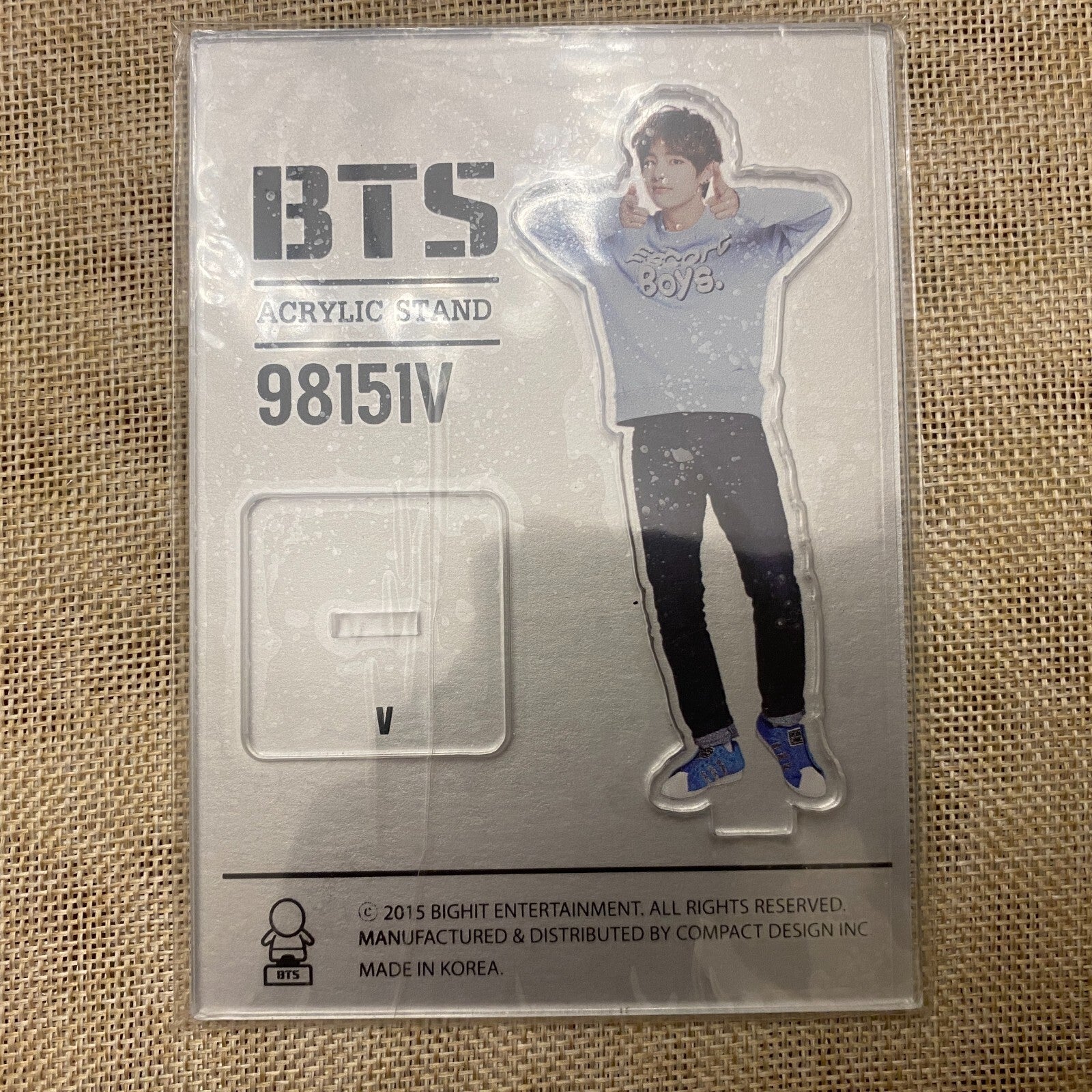 BTS V [ 2nd Muster 17520 98151 ] Official Acrylic Stand / New, Rare / Gift