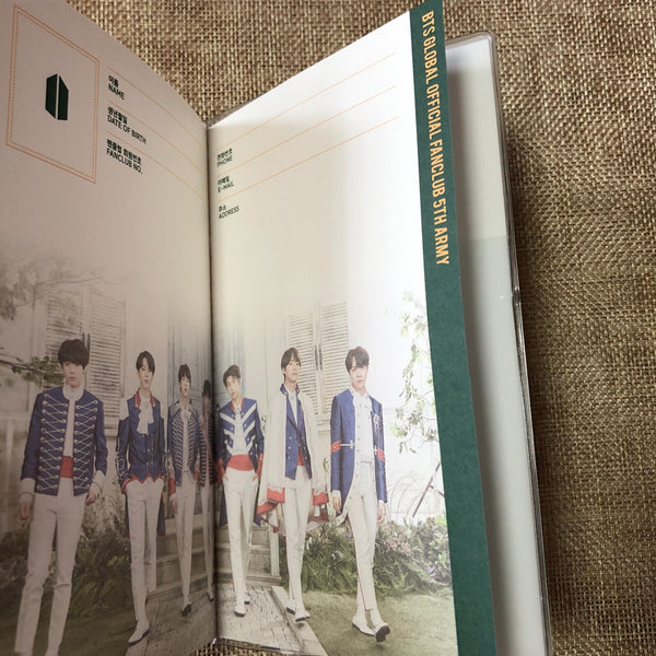 BTS [ Fanclub ARMY 5th Membership Kit ] Official Note Only / New / Gift