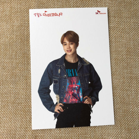BTS JIMIN [ SKT ] Official Postcard Photocard Limited / New, Rare / Gift