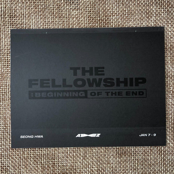 ATEEZ SEONHWA [THE FELLOWSHIP : BEGINNING OF THE END DVD] Official Polaroid /+G