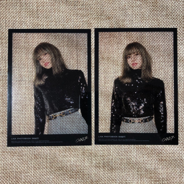 BLACKPINK LISA [0327 Photobook 1st Limited] Official Photocard Set / New / Gift