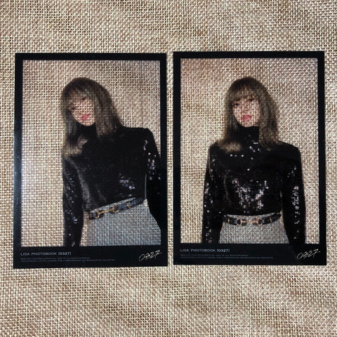 BLACKPINK LISA [0327 Photobook 1st Limited] Official Photocard Set / New / Gift