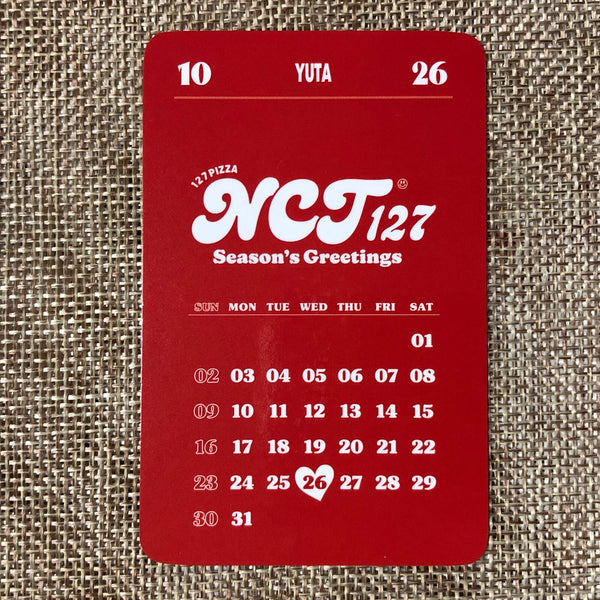 NCT YUTA [ 2022 Season's Greetings Yes24 ] Official Photocard / New / Gift