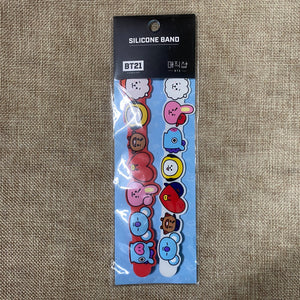 BTS BT21 GROUP [ Silicone Band Set ] Official Goods / New, Rare / Gift