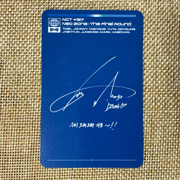 NCT 127 YUTA [NEO ZONE The Final Round] Official Photocard, 2nd KIHNO / Gift