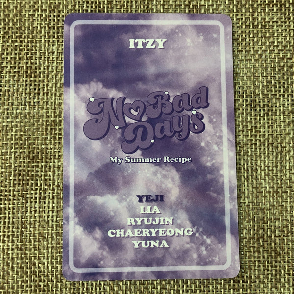ITZY YEJI [ No Bad Days Monthly Kit August ] Official Photocard / New / Gift