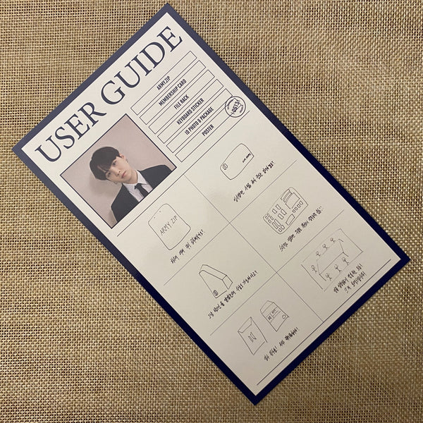 BTS SUGA [Fanclub ARMY 8th Membership Kit] User Guide + Key Sticker + Poster /+G