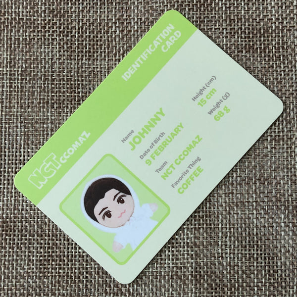 NCT JOHNNY [ CCOMAZ GROCERY STORE ] Official ID Card Photocard / New / Gift