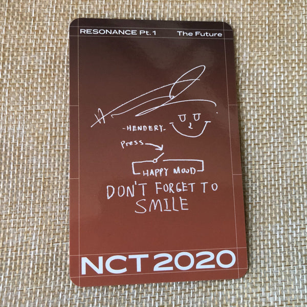 NCT 2020 HAENDERY [RESONANCE Pt.1 Future KIHNO KIT] Official Photocard / Gift