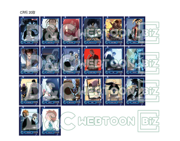 Solo Leveling Official Korean Webtoon Set / SL Vol.1  10 Packs (Total 30 Cards)