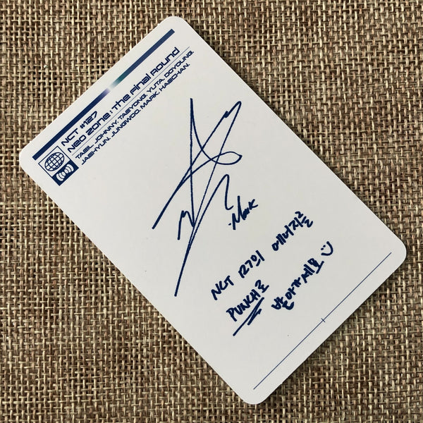 NCT 127 MARK [ NEO ZONE Final Round Punch ] Official Photocard / New / Gift
