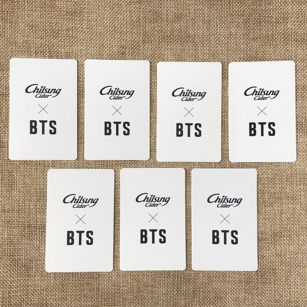 BTS GROUP [ Chilsung Cider ] Official Photocard Set / New, Rare / Gift