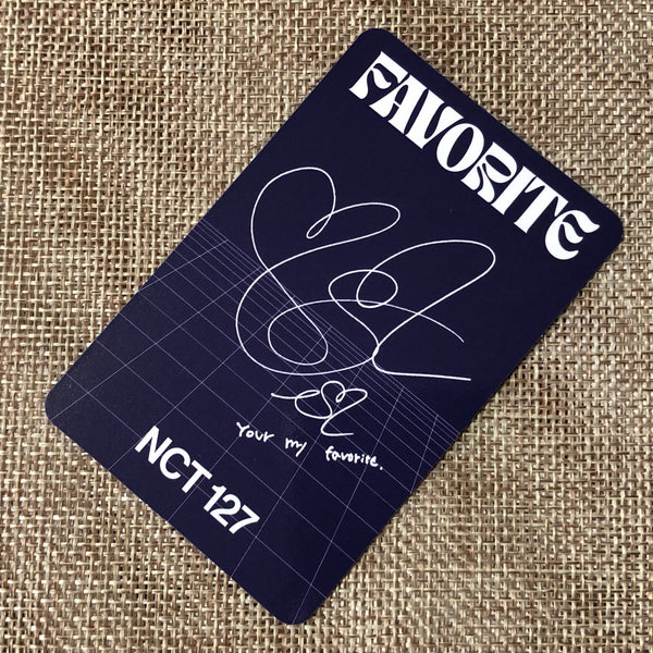 NCT 127 TAEYONG [FAVORITE Repackage KIHNO] Official Photocard, Poetic Ver. /+G