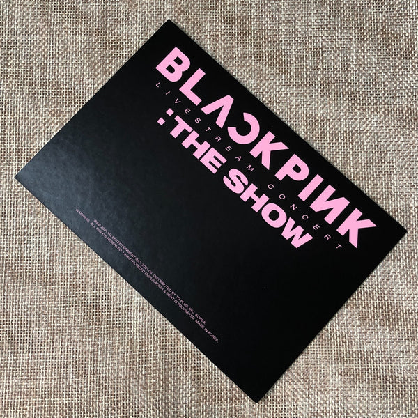 BLACKPINK JENNIE [ THE SHOW DVD ] Official Postcard Photo / New / Gift