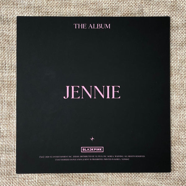 BLACKPINK JENNIE [ THE ALBUM ] Official Postcard, Ver. 1 / New / Gift
