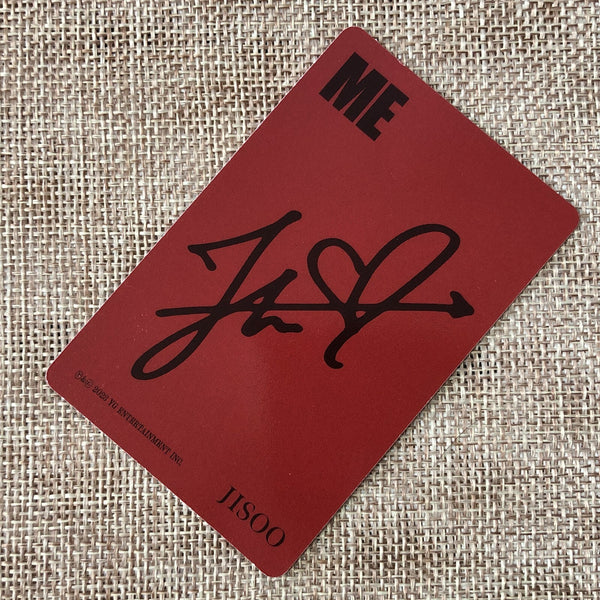 BLACKPINK JISOO [ ME ] Official Photocard, Solo 1st Single Red Ver. / New / Gift