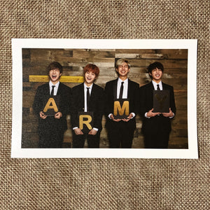 BTS UNIT #1 [GLOBAL OFFICIAL FANCLUB 2nd ARMY MEMBERSHIP KIT] Postcard / Gift