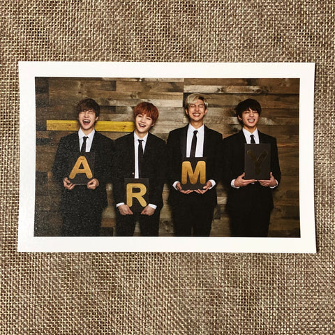 BTS UNIT #1 [GLOBAL OFFICIAL FANCLUB 2nd ARMY MEMBERSHIP KIT] Postcard / Gift