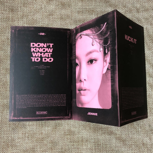 BLACKPINK GROUP #2 [Kill This Love] Official Accordion Lyrics Book / New / Gift