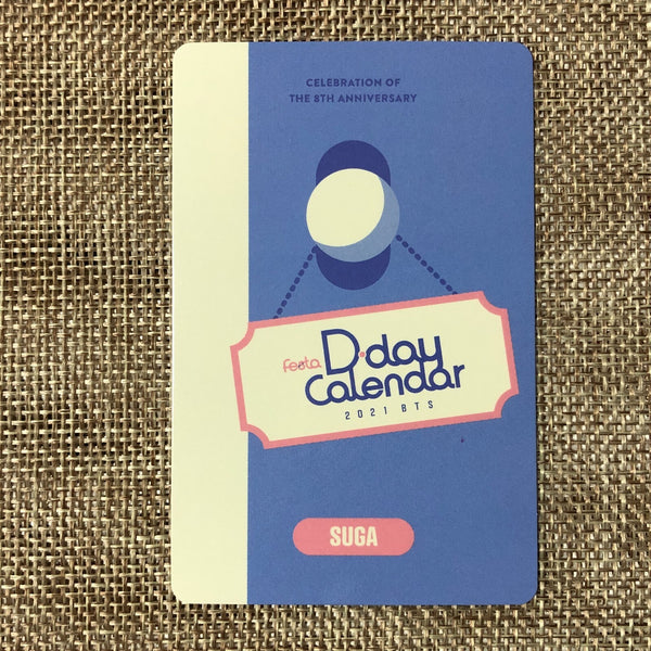 BTS SUGA [ FESTA D-Day Calendar 2021 ] Official Photocard Set / New / Gift