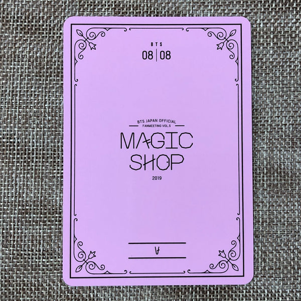 BTS V 8/8 [ MAGIC SHOP Fan Meeting Japan ] Official Mini Photocard / New / Gift
