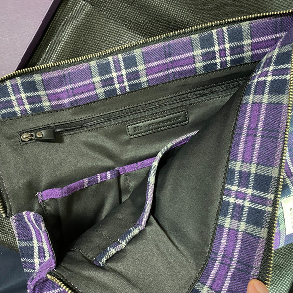 BTS x Starbucks 2020 / Tartan Check Pouch, Size Large / Official / New, Rare /+G