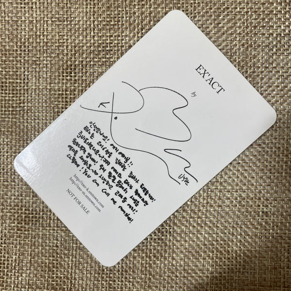 EXO BAEKHYUN [ EXACT EX'ACT ] Official Photocard, Korean Ver. / New, Rare / Gift