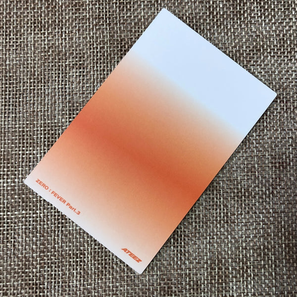 ATEEZ SAN #2 [Zero : Fever Epilogue] Official Photocard, Diary Ver / New / Gift