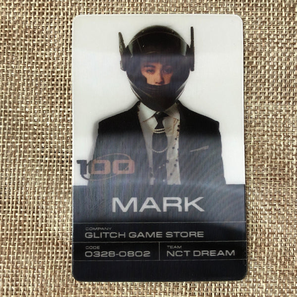 NCT DREAM MARK [GLITCH MODE] Official Lenticular Photocard, Scratch / New / Gift