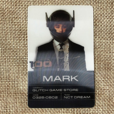 NCT DREAM MARK [GLITCH MODE] Official Lenticular Photocard, Scratch / New / Gift