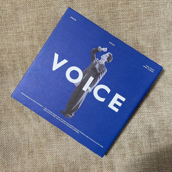 SHINEE Onew [Voice Mini Solo Blue Album] Photobook + CD, No PC / Mint, Rare /+G