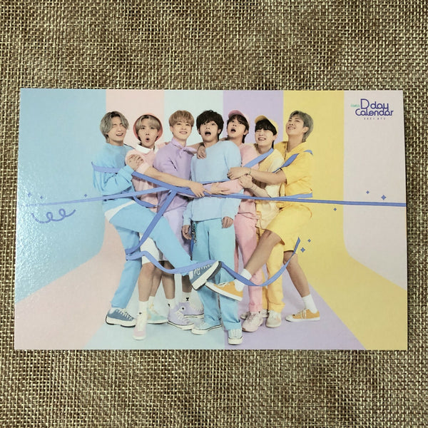 BTS GROUP #2 [FESTA D-Day Calendar 8th Anniversary] Official Postcard / Gift