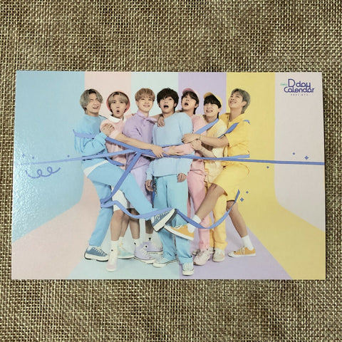 BTS GROUP #2 [FESTA D-Day Calendar 8th Anniversary] Official Postcard / Gift