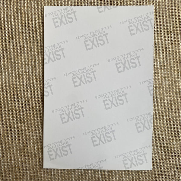 EXO CHEN [ EXIST ] Official Film Photos, 7th Album / New, Rare / Gift