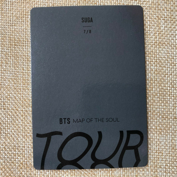 BTS SUGA 7/8 [ Map Of The Soul Tour ] Official Mini Photocard / New / Gift