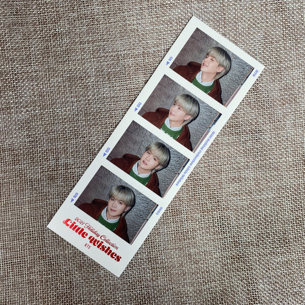 BTS Suga [ 2021 Holiday Little Wishes ] Official 4 cut photocard /New, Rare/Gift