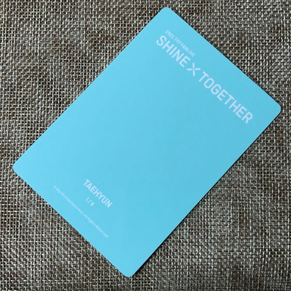 TXT TAEHYUN 1/8 [2021 Shine Together Fanlive] Official Mini Photocard / Gift