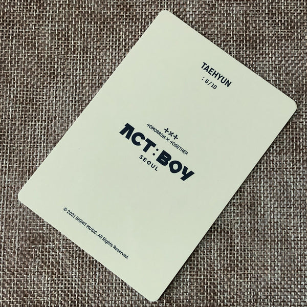 TXT TAEHYUN 6/10 [ ACT : BOY SEOUL ] Official Mini Photocard / New / Gift